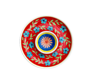 West Tucson Color Me Mine Floral Chip N Dip Bowl