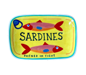 West Tucson Color Me Mine Sardines Appetizer Plate